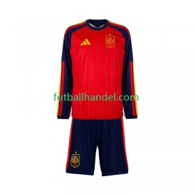 Barn Fotballdrakter Spania World Cup Hjemme 2026 Langermet